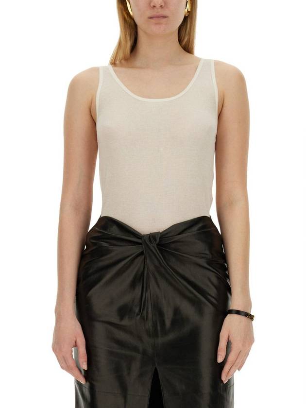 Luxury Saint Laurent Trending 2026 Cotton Rib Sleeveless