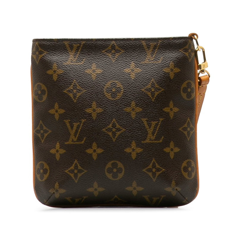 Louis Vuitton Monogram Partition Pouch Brown PVC Leather Louis Vuitton Clutch
