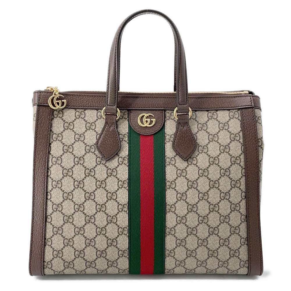 Gucci Leather Canvas Tote