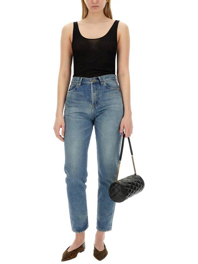 Luxury Saint Laurent Trending 2026 Women's Wool Jersey Sleeveless Black