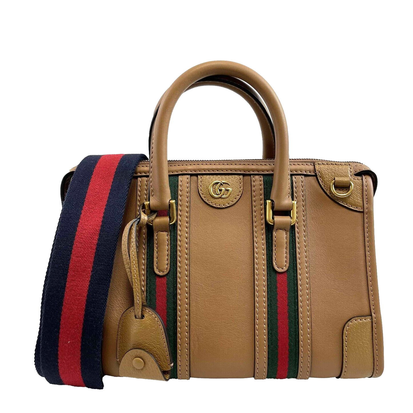 Gucci Leather Canvas Tote