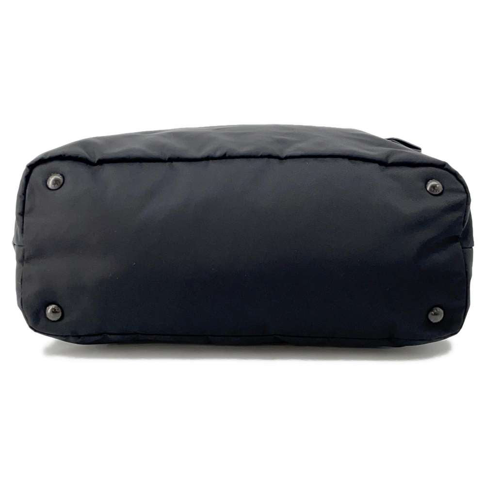 PRADA 2way Tote Bag Black Nylon Leather