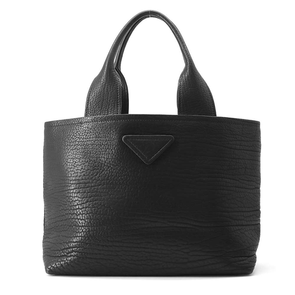 PRADA Tote Bag Black Leather