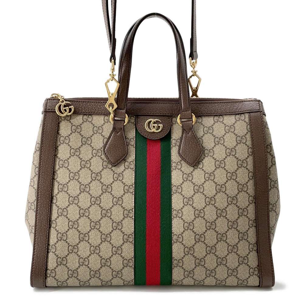 Gucci Leather Canvas Shoulder Bag
