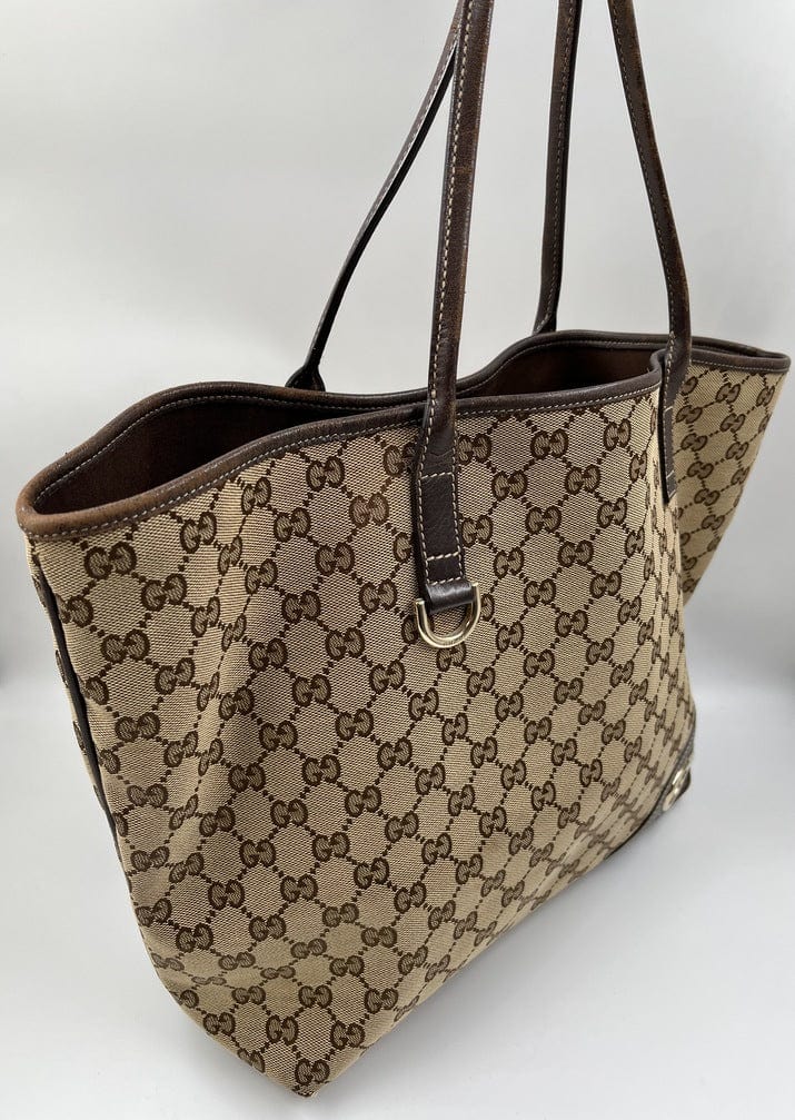 Gucci Leather Canvas Tote Style 22