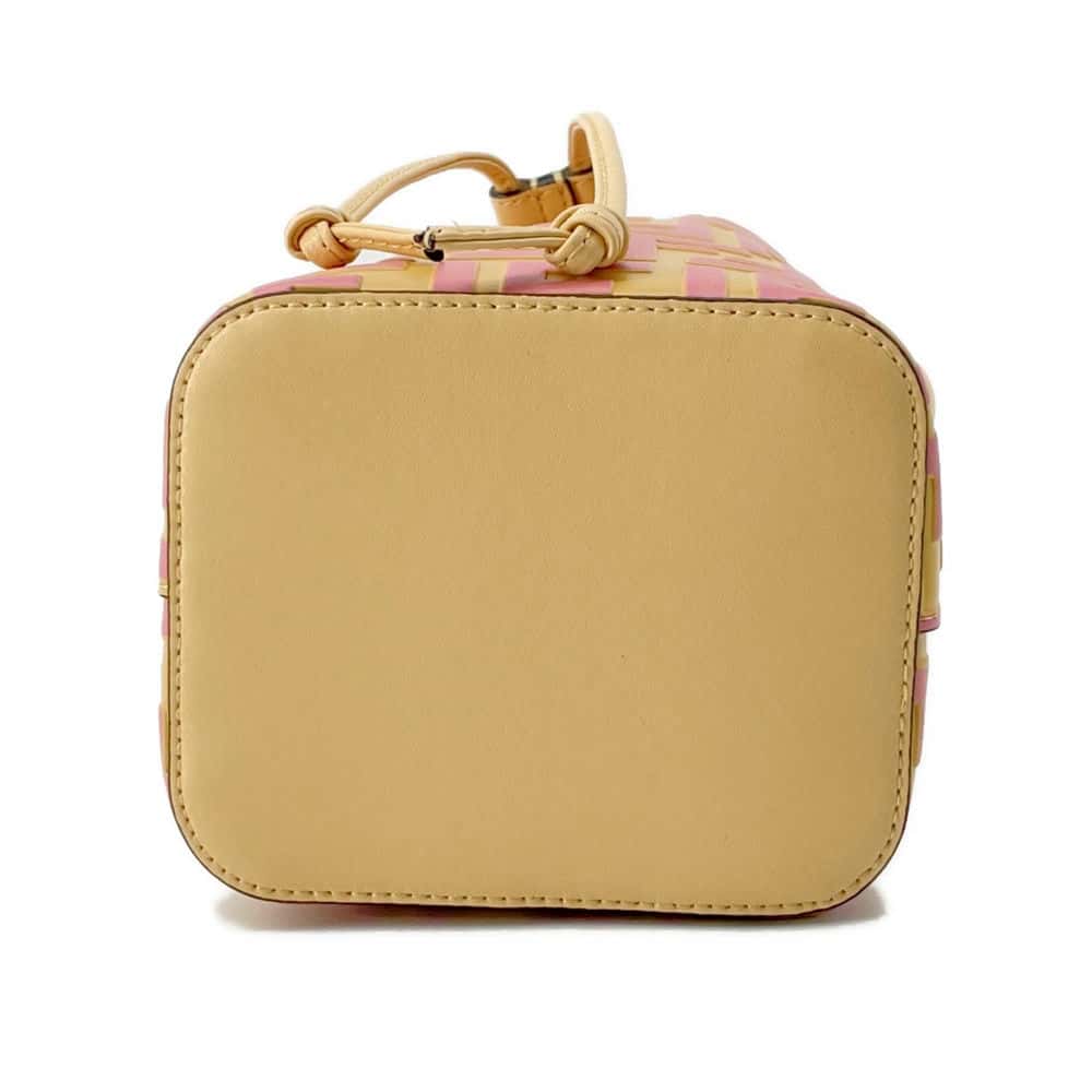 FENDI Montresor bucket bag Beige/Pink 8BS010 Leather Size Mini
