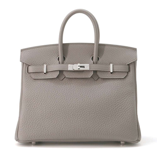 HERMES Birkin Gris Meyer Togo Leather Size 25