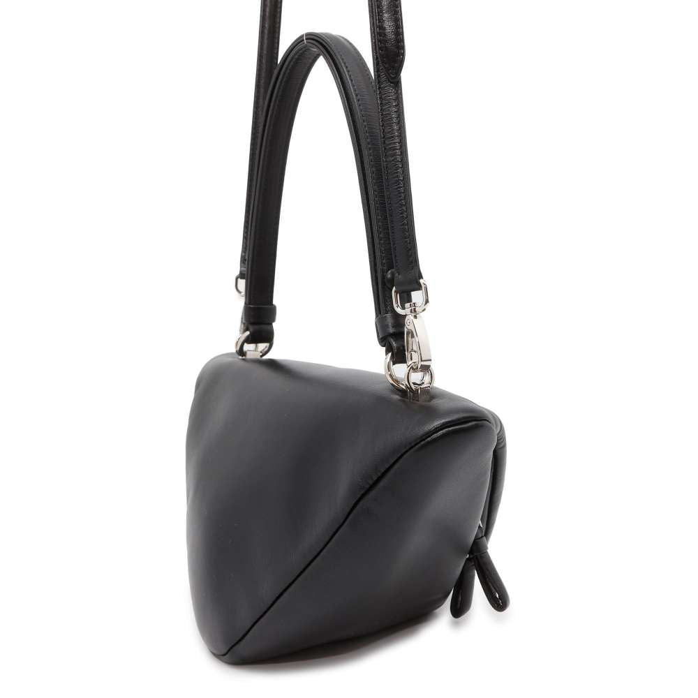 PRADA Triangle 2wayHandbag Black Leather Luxury Handbag