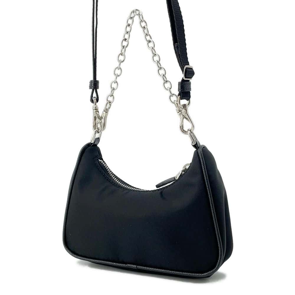 PRADA Re-Edition Mini Shoulder Bag Black Nylon