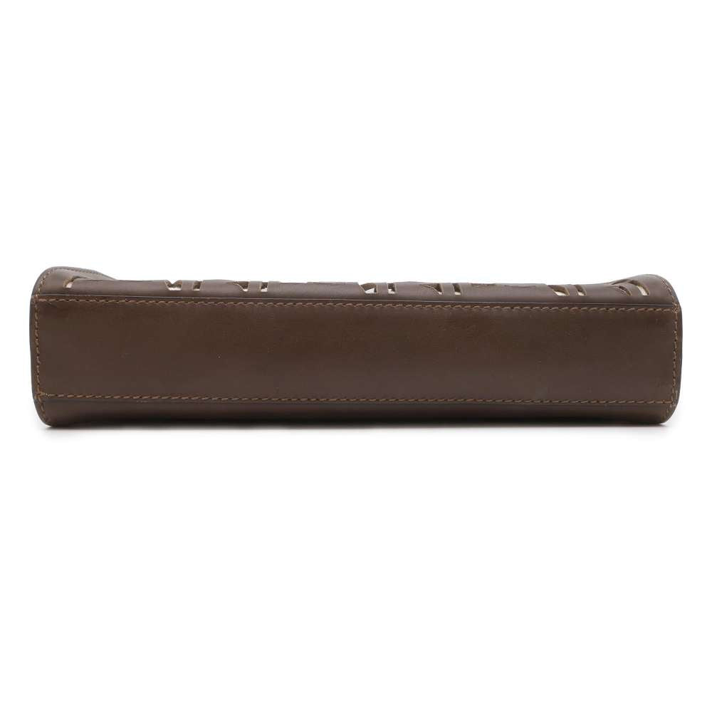FENDI Peekaboo Fit Brown 7VA422 Leather Size Mini