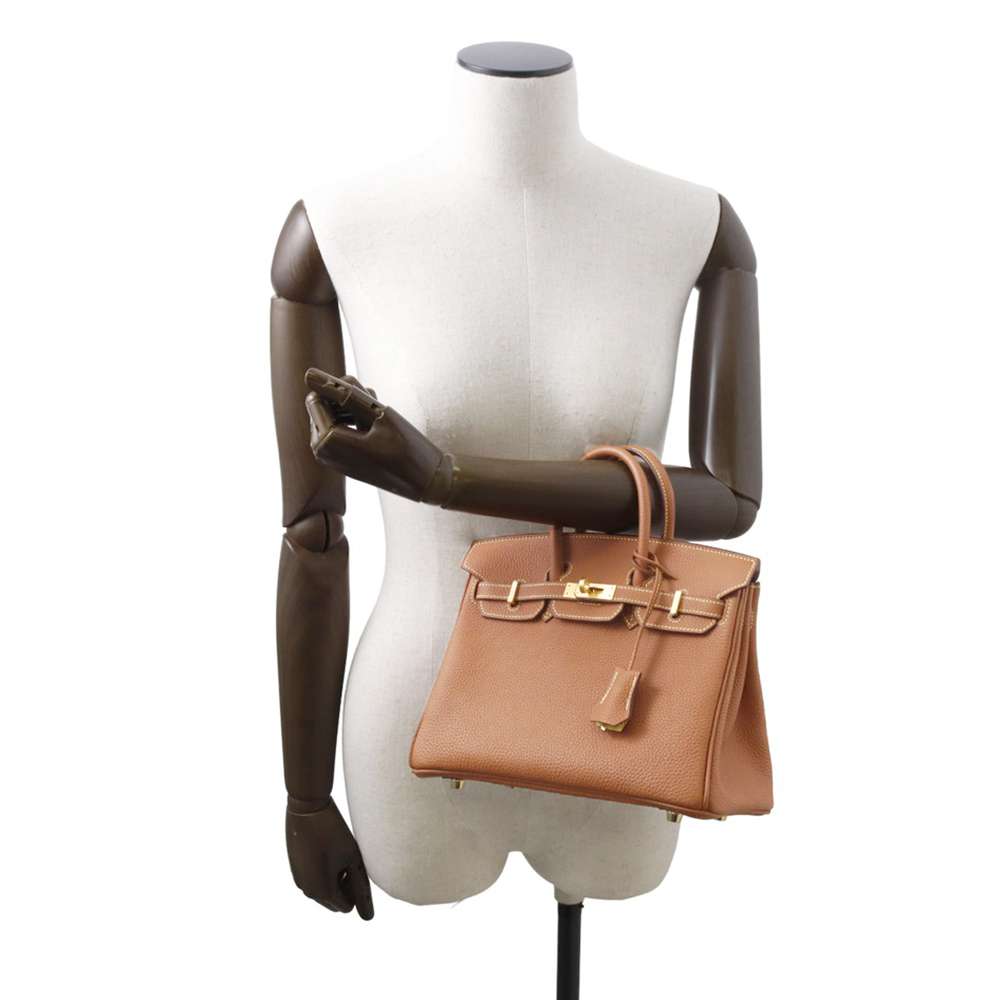 HERMES Birkin SPO Gold/ Lime Togo Leather Size 25
