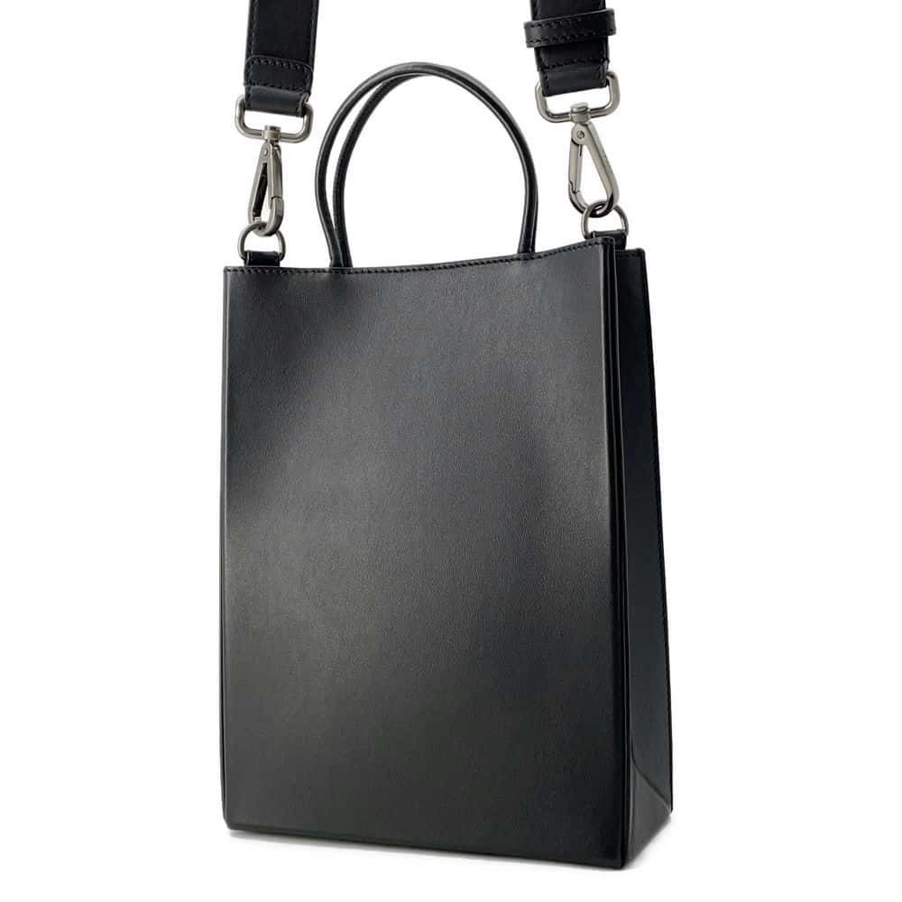 FENDI 2way Shopping Tote Black 7VA512 Leather