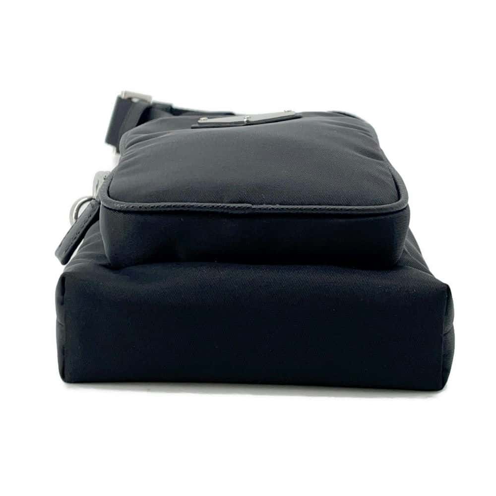 PRADA Smartphone case Black Nylon Luxury Handbag