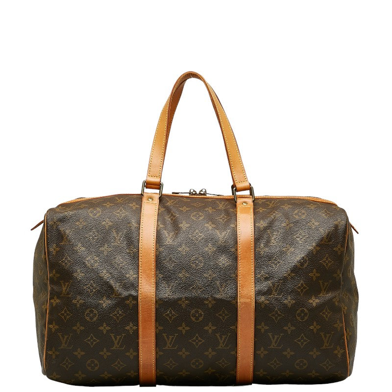 Louis Vuitton Monogram Baseball 45 Boston Bag Brown PVC Leather Louis Vuitton
