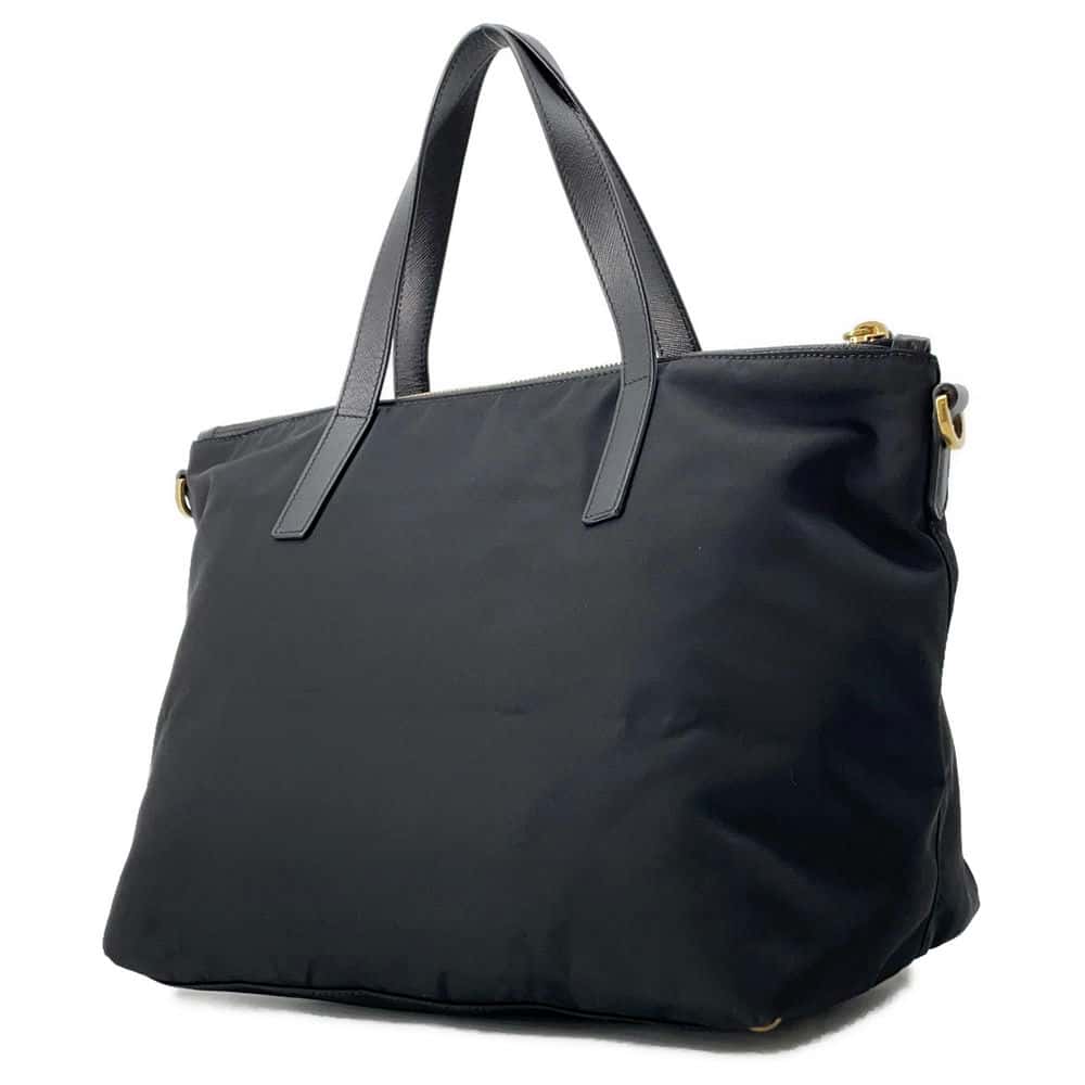 PRADA 2WAYHandbag Robot Black Nylon Luxury Handbag