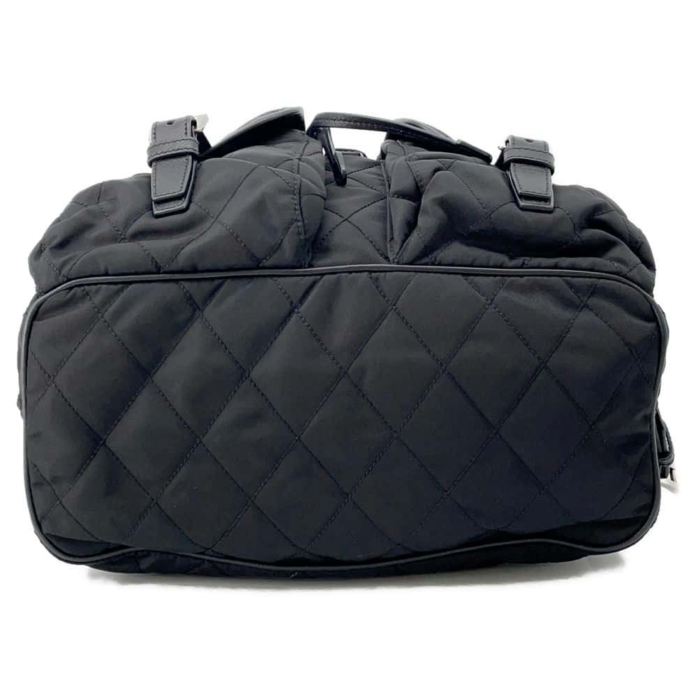 PRADA Quilted Backpack Black Nylon