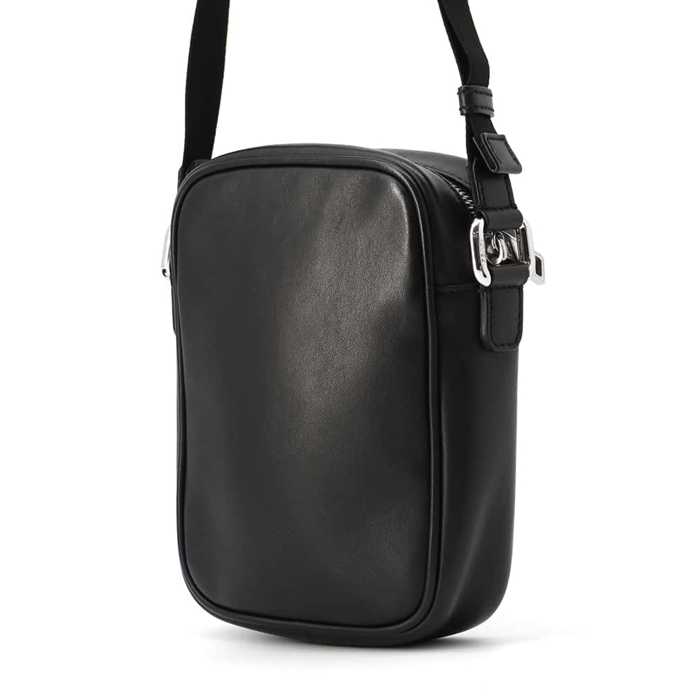 FENDI Bag Bugs Shoulder Bag Black 7VA456 Leather Size Small