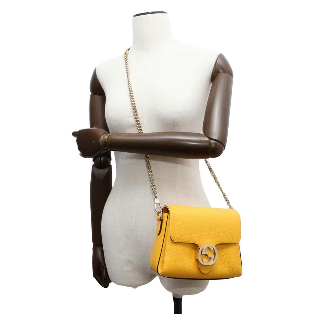 Gucci Chain Leather Shoulder Bag