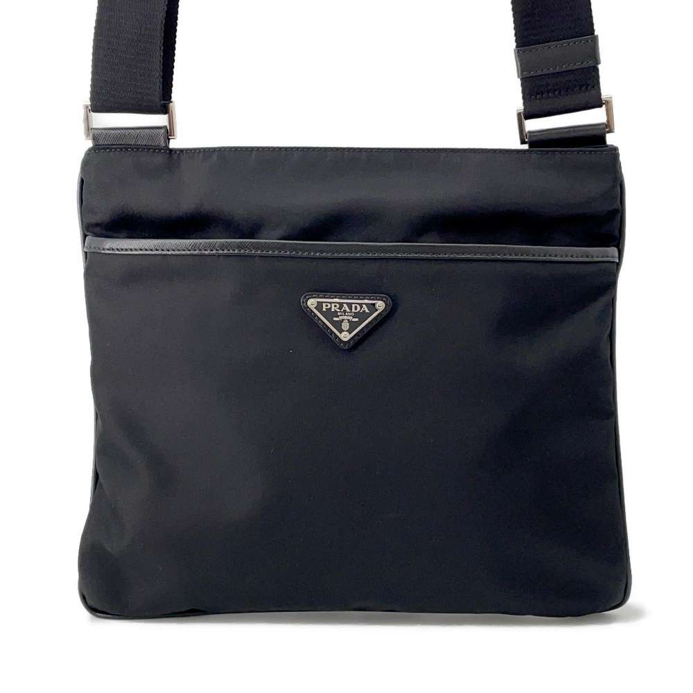 PRADA Shoulder Bag Black Nylon
