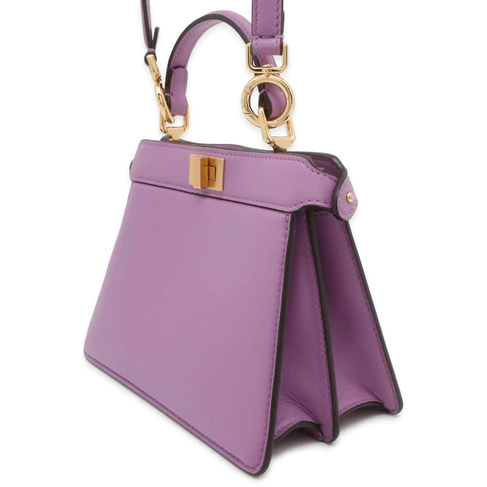 FENDI Peekaboo Icy You Purple 8BN335 Leather Size Petit