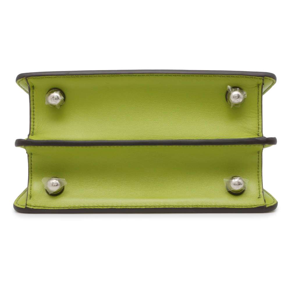 FENDI Peekaboo I See You Petit Green 8BN335 Leather Size Petit