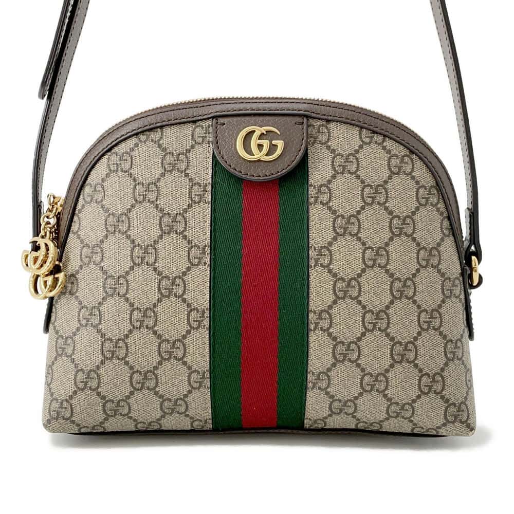 Gucci Leather Canvas Shoulder Bag
