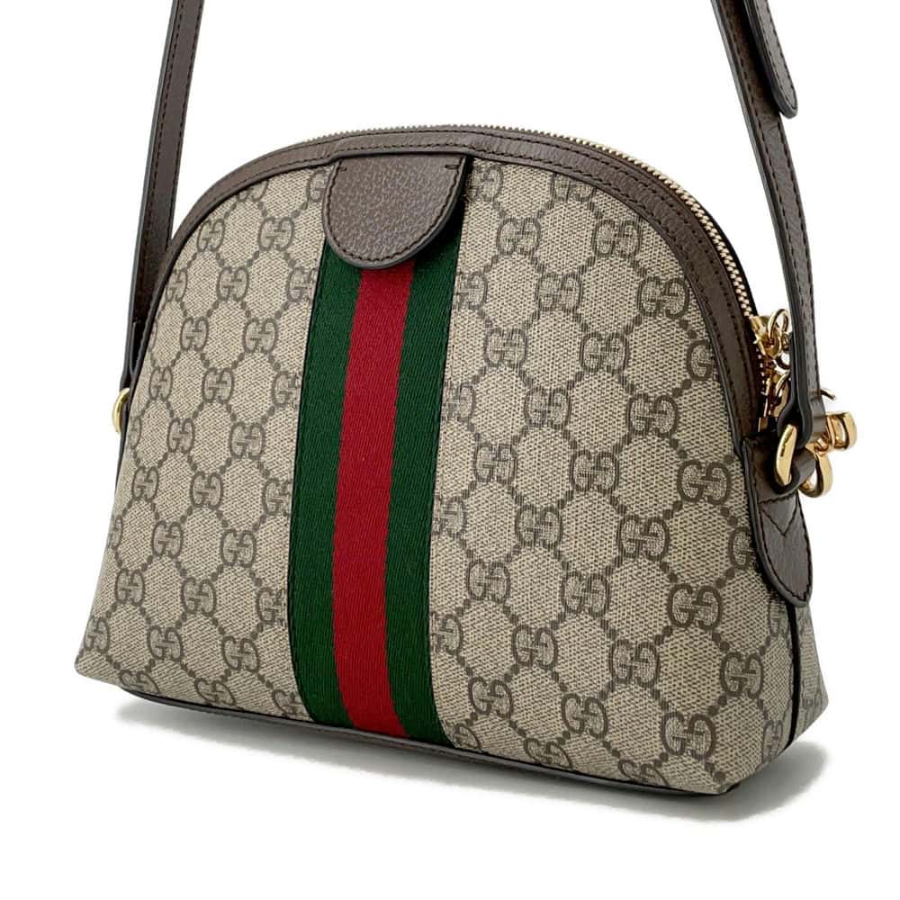 Gucci Leather Canvas Shoulder Bag