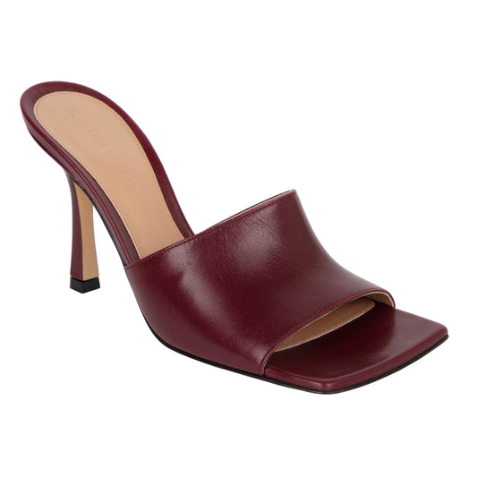 Luxury Bottega Veneta Stretch Mule Merlot