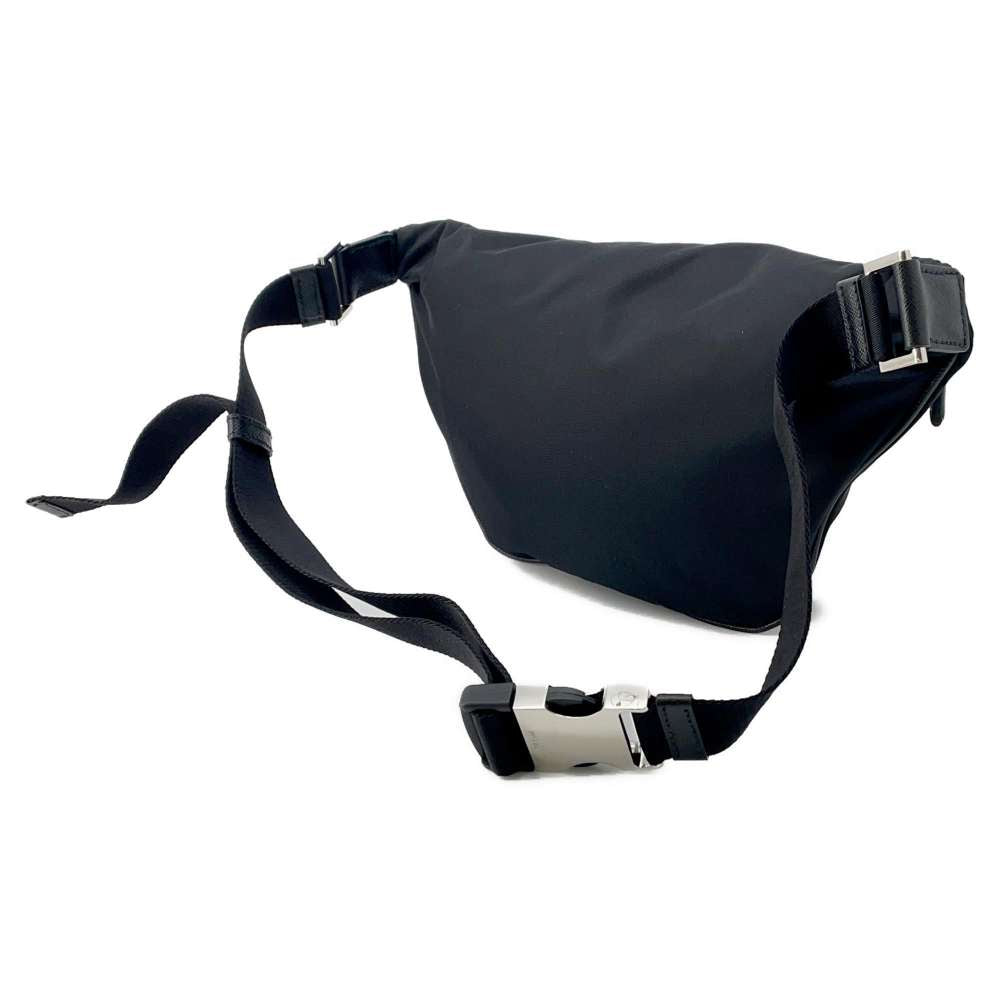 PRADA Re-Nylon Crossbody Bag Black Nylon Leather