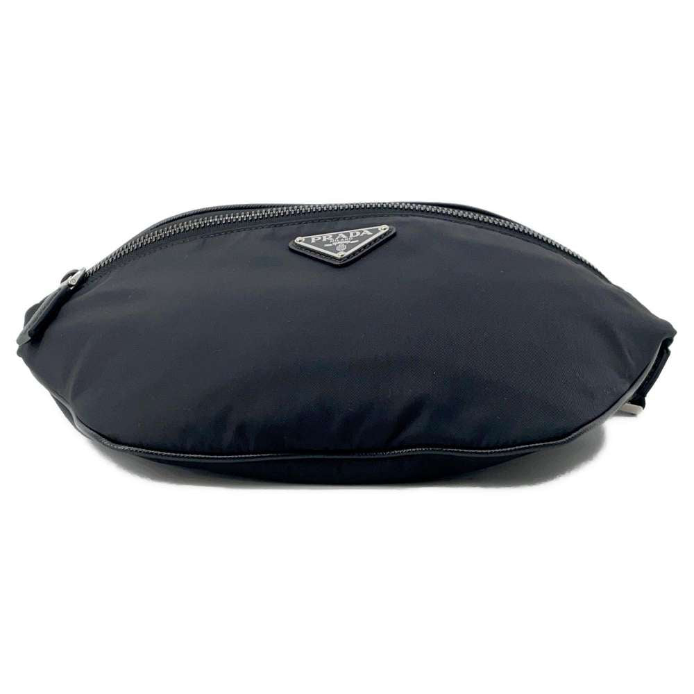 PRADA Re-Nylon Crossbody Bag Black Nylon Leather
