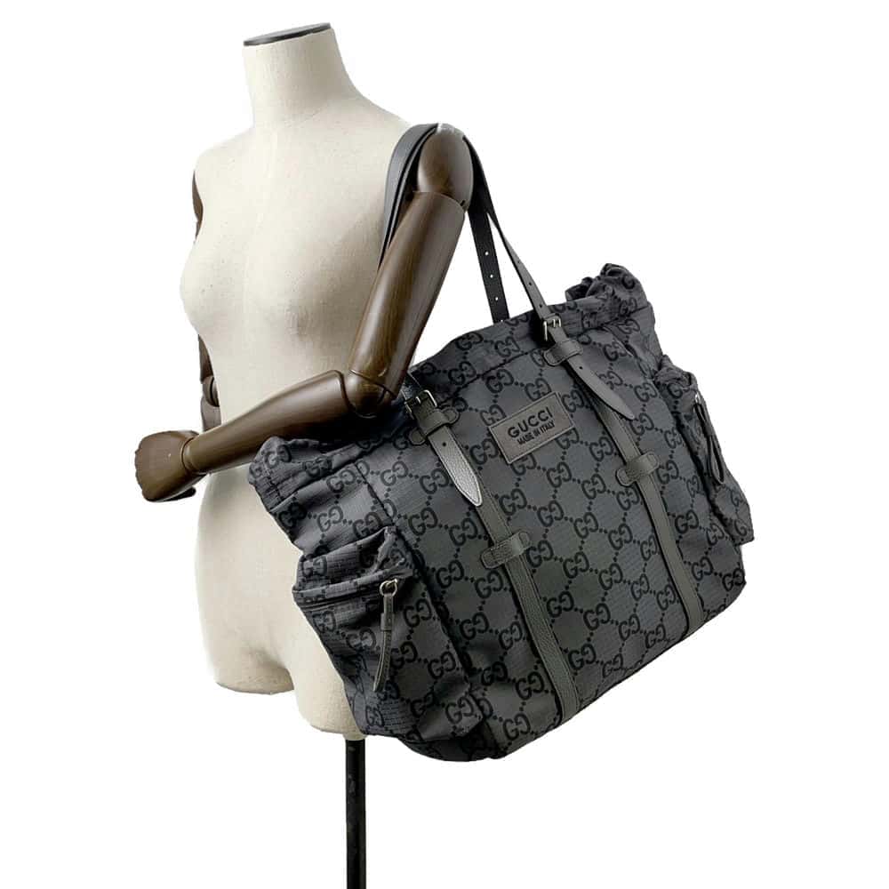 Gucci Nylon Leather Tote