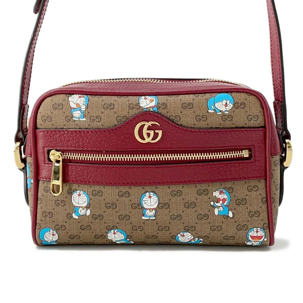 Gucci Leather Canvas Shoulder Bag