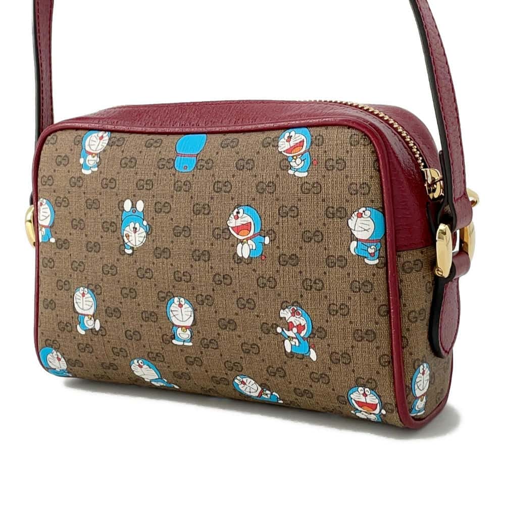 Gucci Leather Canvas Shoulder Bag