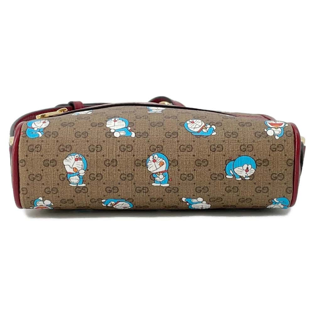 Gucci Leather Canvas Shoulder Bag