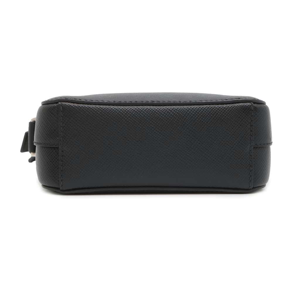 PRADA Saffiano Leather Shoulder Bag with Logo Black Leather