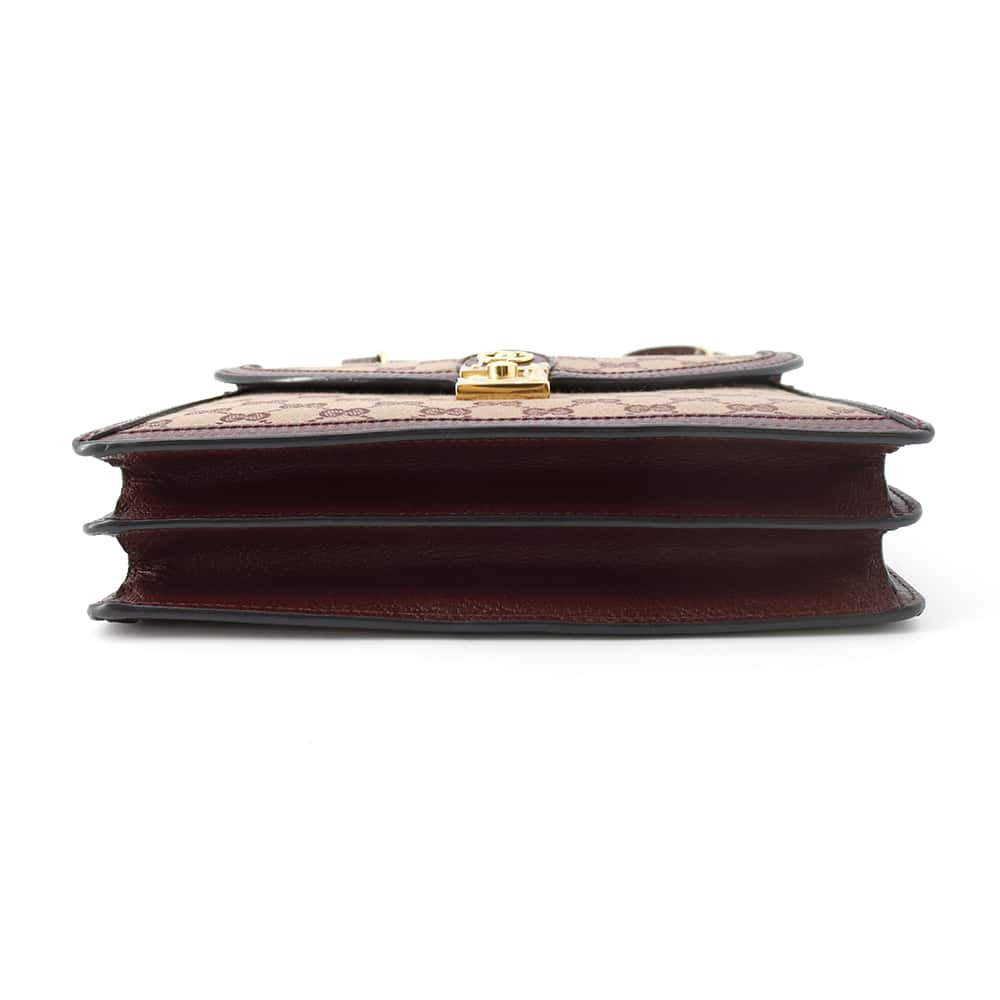 Gucci Leather Canvas Shoulder Bag