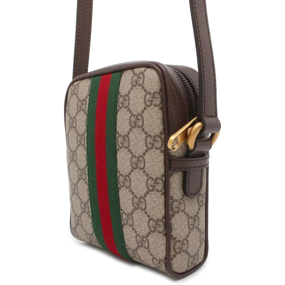Gucci Leather Canvas Shoulder Bag
