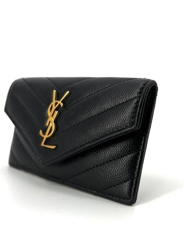 Luxury Saint Laurent Trending 2026 Envelope zipper card wallet