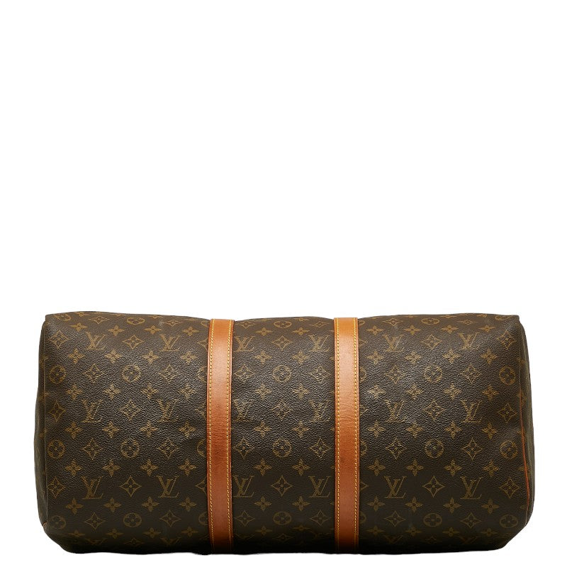 Louis Vuitton Monogram Keepall 50 Boston Bag Travel Bag Brown