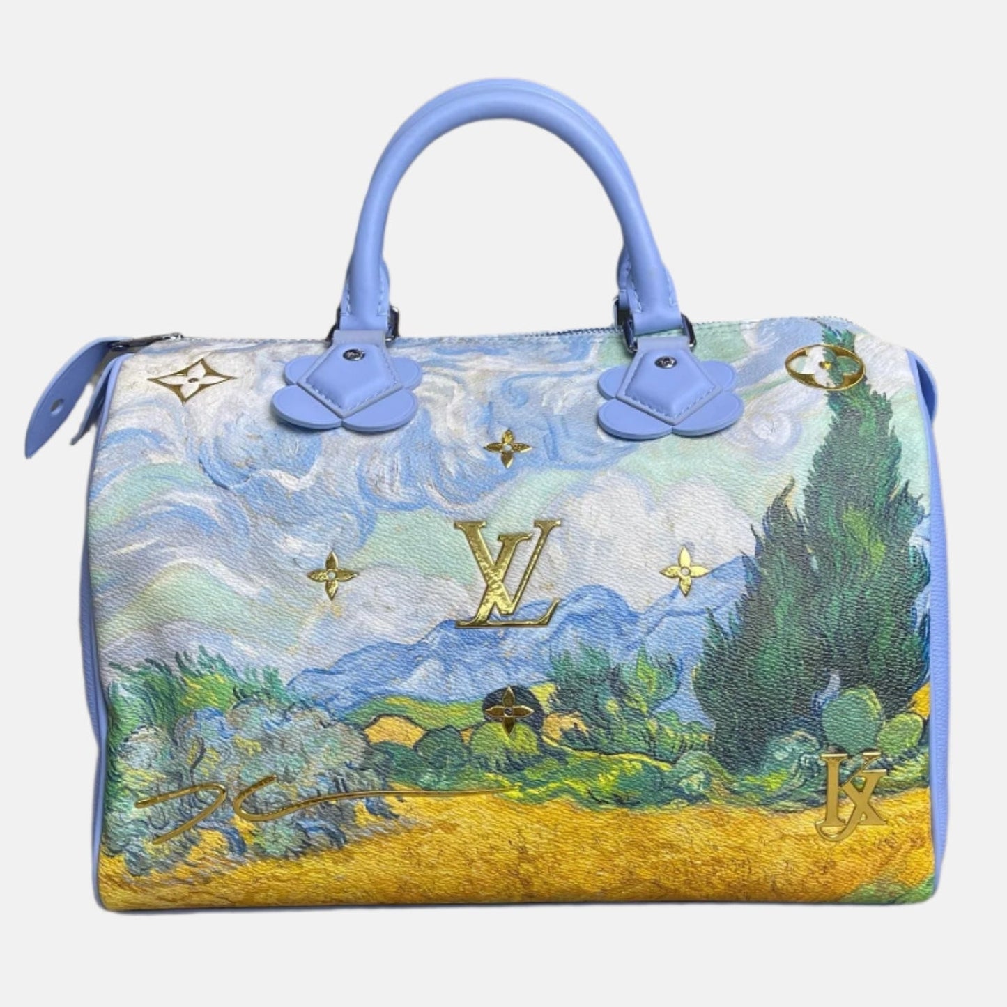 Louis Vuitton x Jeff Koons Speedy 30 Van Gogh Top Handle Bag