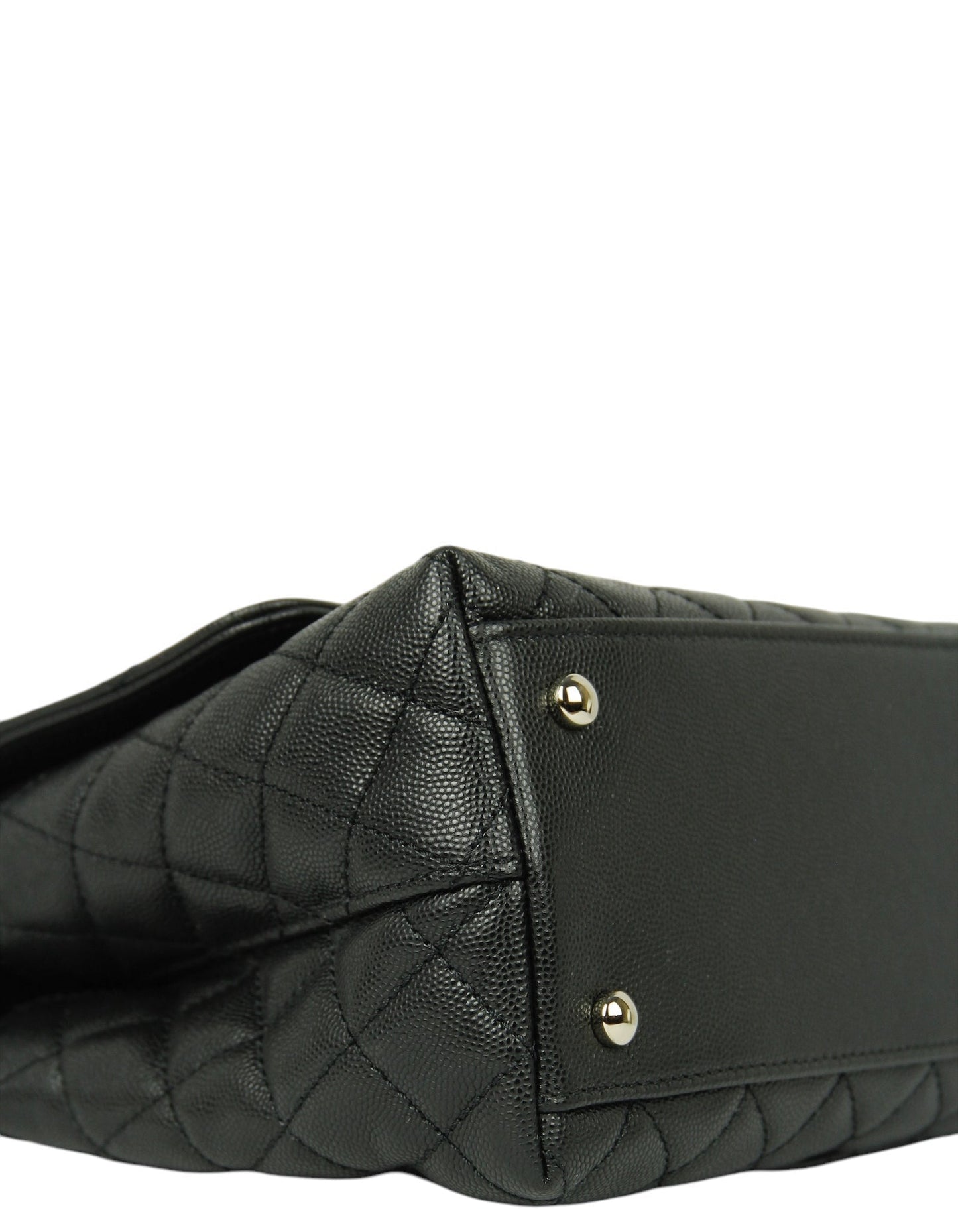 Chanel Black Caviar Small Coco Handle Bag