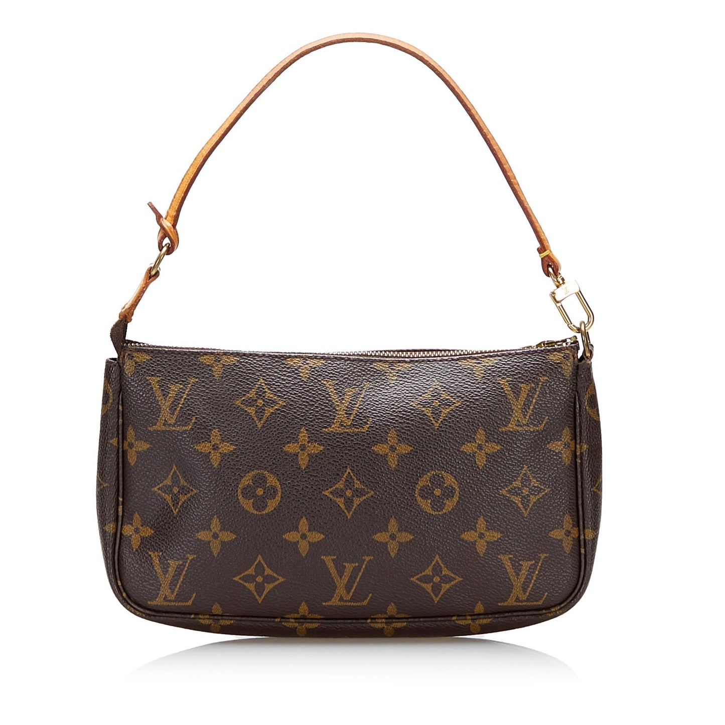 LOUIS VUITTON Monogram Pochette Accessoires Brown Clutch