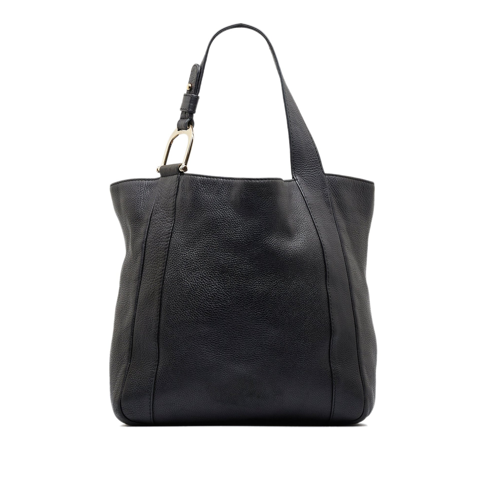 Gucci Black Leather Tote Style 14