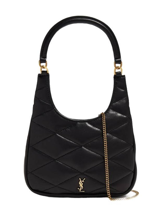 Luxury Saint Laurent Trending 2025 Sade Lambskin Shoulder Bag Black