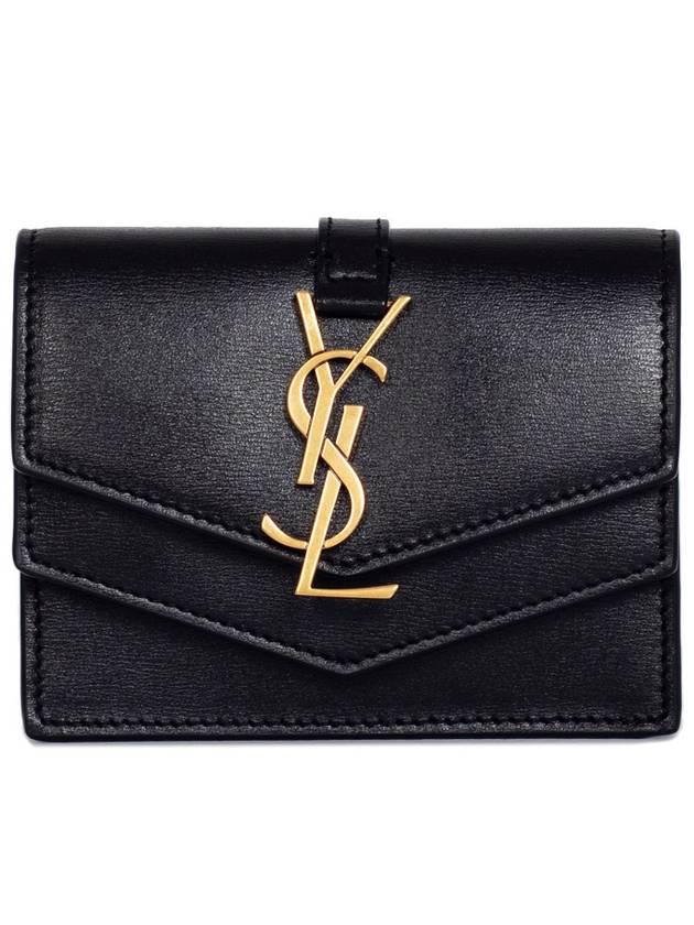 Luxury Saint Laurent Trending 2026 Monogram Sulpice Half Wallet Black
