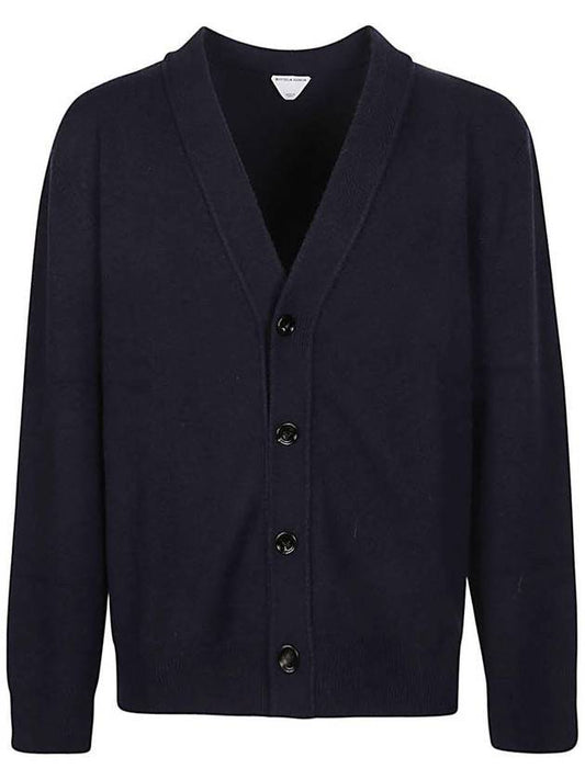 Luxury Bottega Veneta Classic Cashmere Cardigan Navy