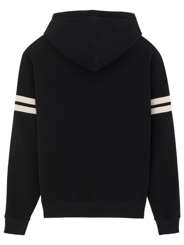 Luxury Saint Laurent Trending 2026 Embroidered Logo Hoodie Black