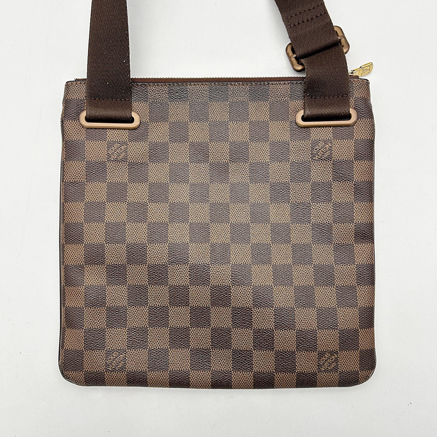 Louis Vuitton | Bags | Louis Vuitton Damier Ebene Brooklyn Pochette Plate Flat Messenger B04206HHVB