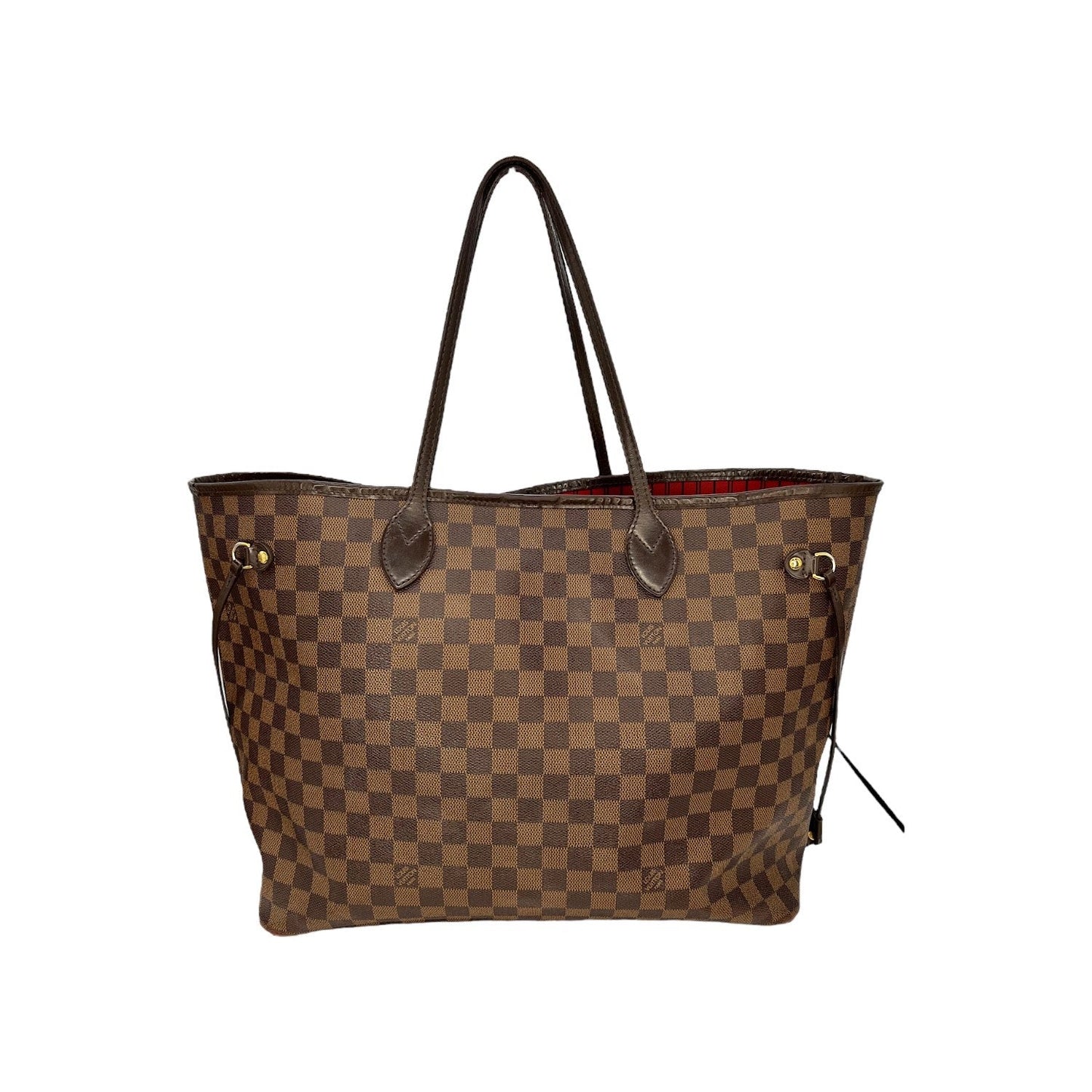 Louis Vuitton Damier Ebene Neverfull w/ Pouch GM Tote