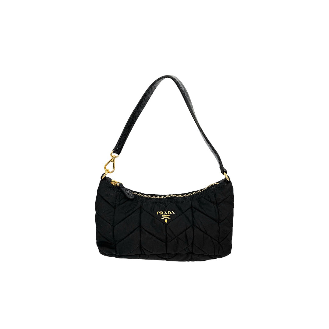 Prada Tessuto Nylon Chevron Quilted Mini Bag